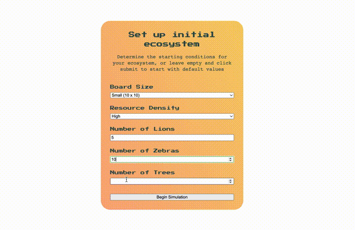 Ecosystem Simulator